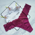 Everyday Lace Trim Thong Panty PINK Victoria's Secret