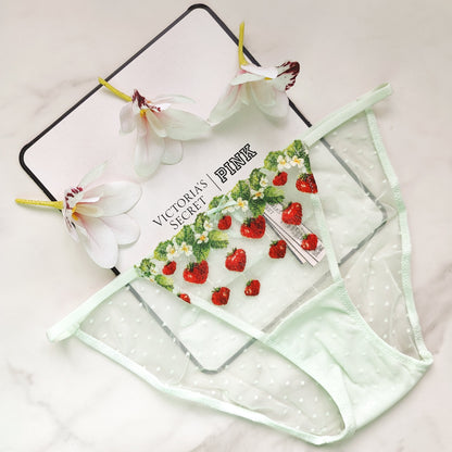 Dream Angels Strawberry Embroidery Cheekini Panty