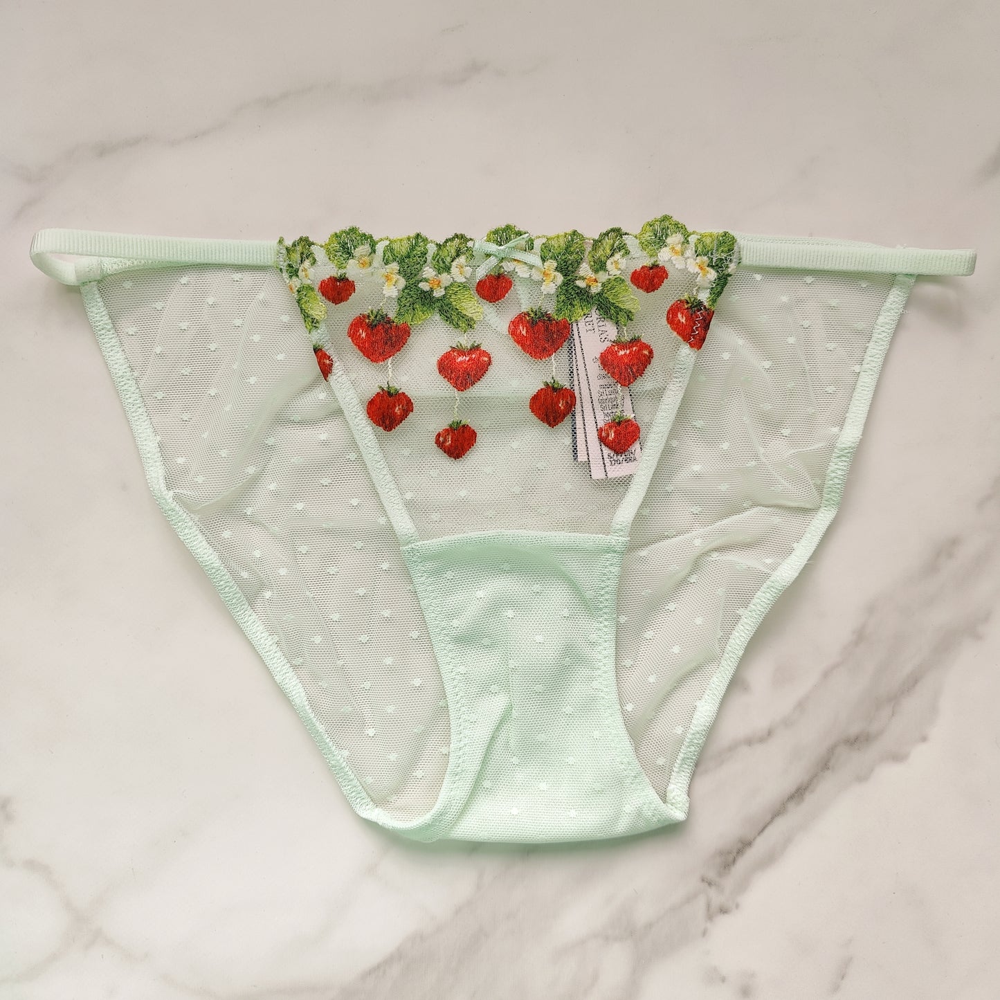 Dream Angels Strawberry Embroidery Cheekini Panty