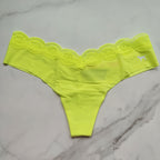 Lace Waistband No-Show Thong Panty