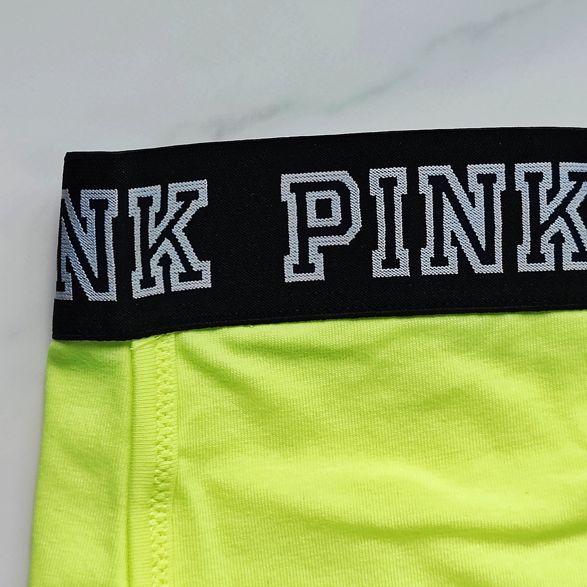 Block Elastic Logo Boyshort Panty