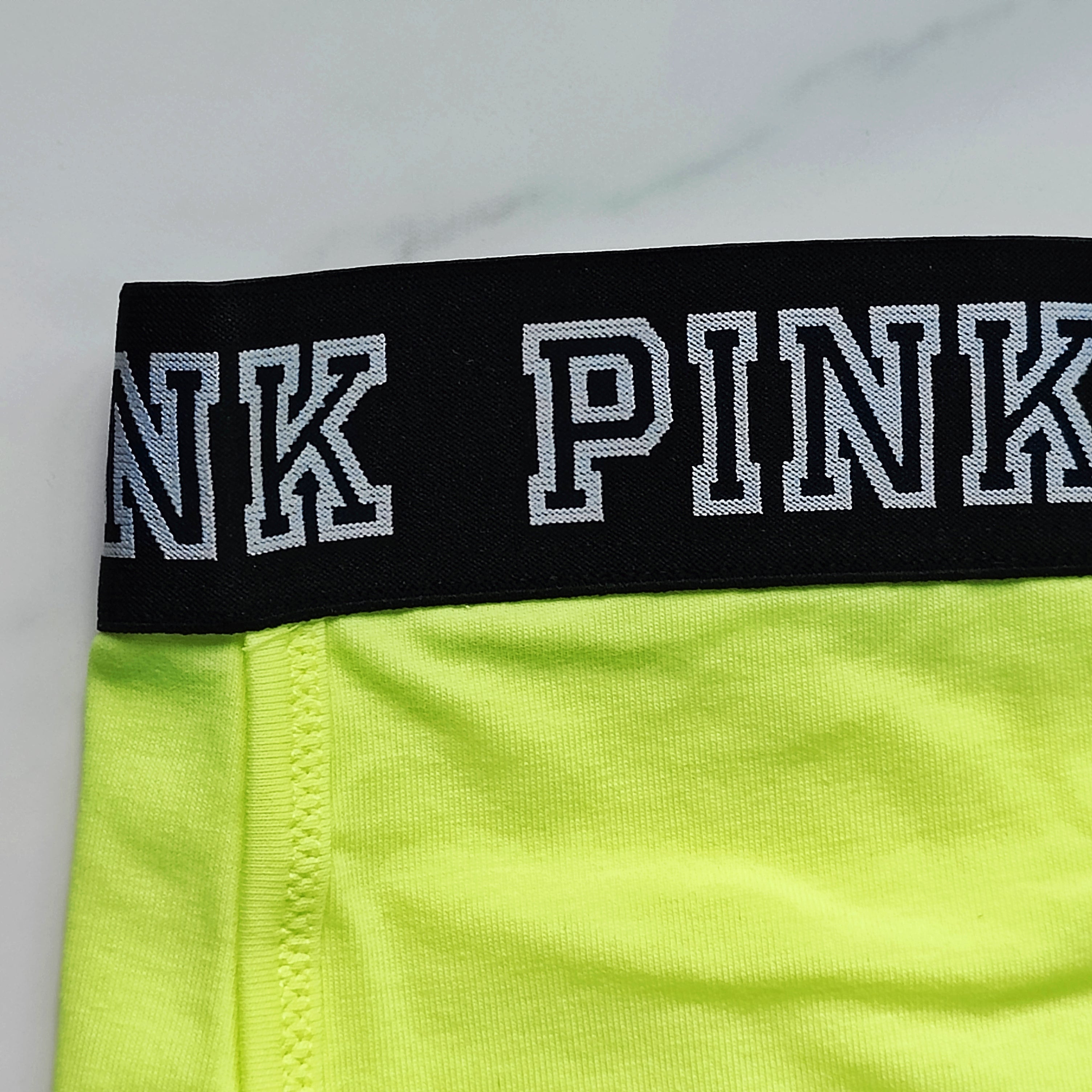 Block Elastic Logo Boyshort Panty