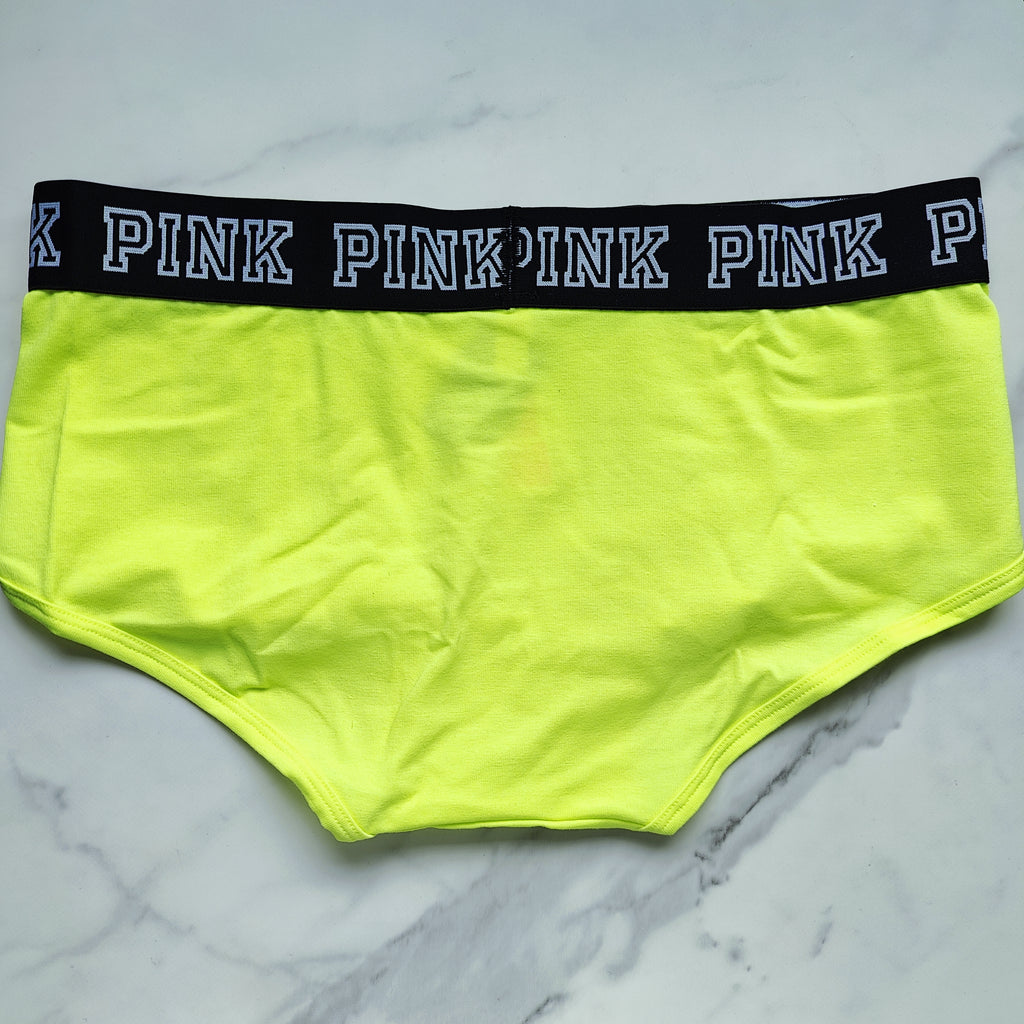 Block Elastic Logo Boyshort Panty