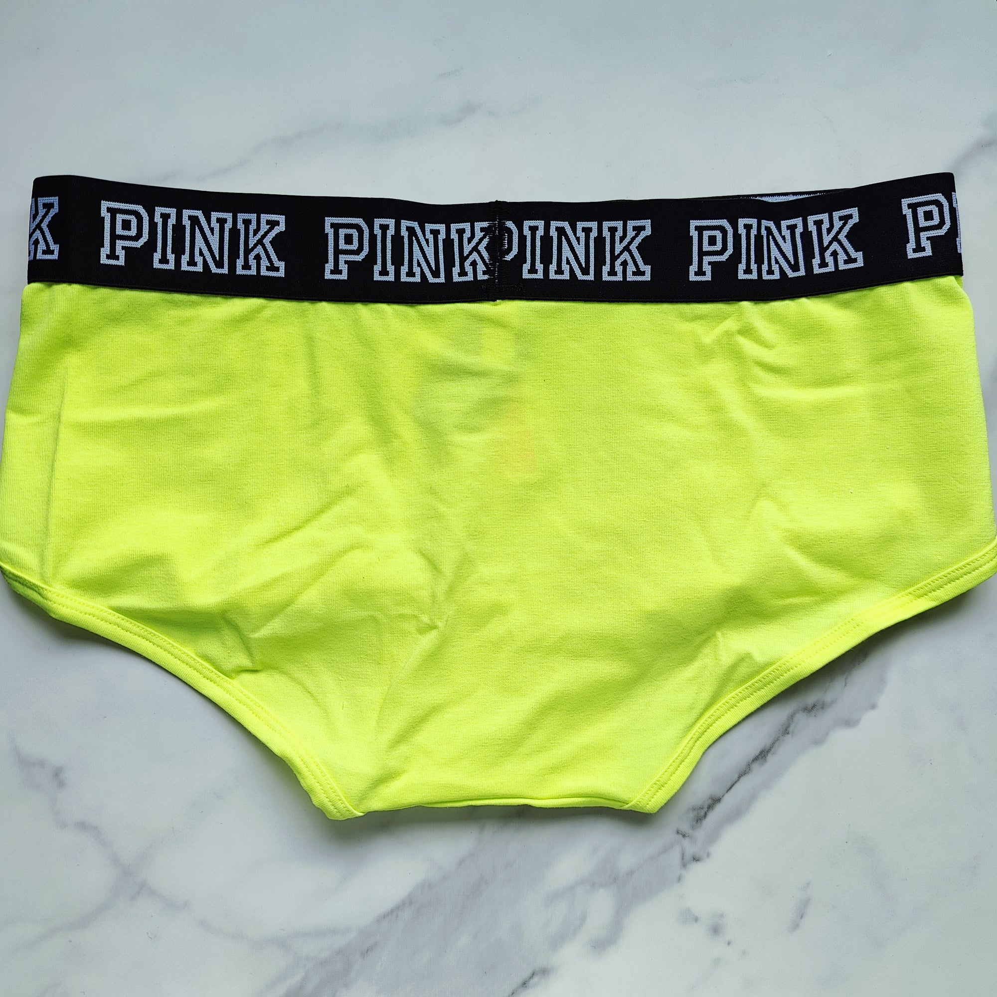 Block Elastic Logo Boyshort Panty
