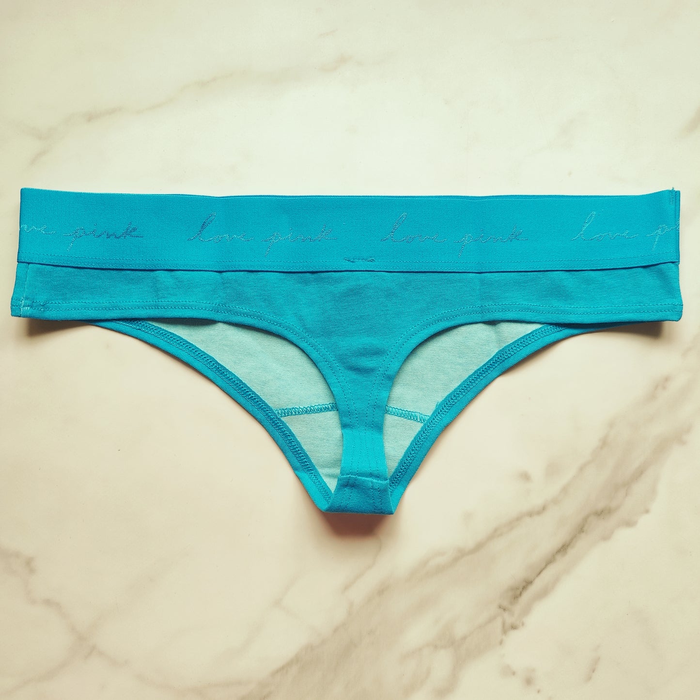 Script Elastic Logo Thong Panty