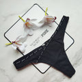 PINK Victoria's Secret  Rib Logo Cotton Thong Panty 