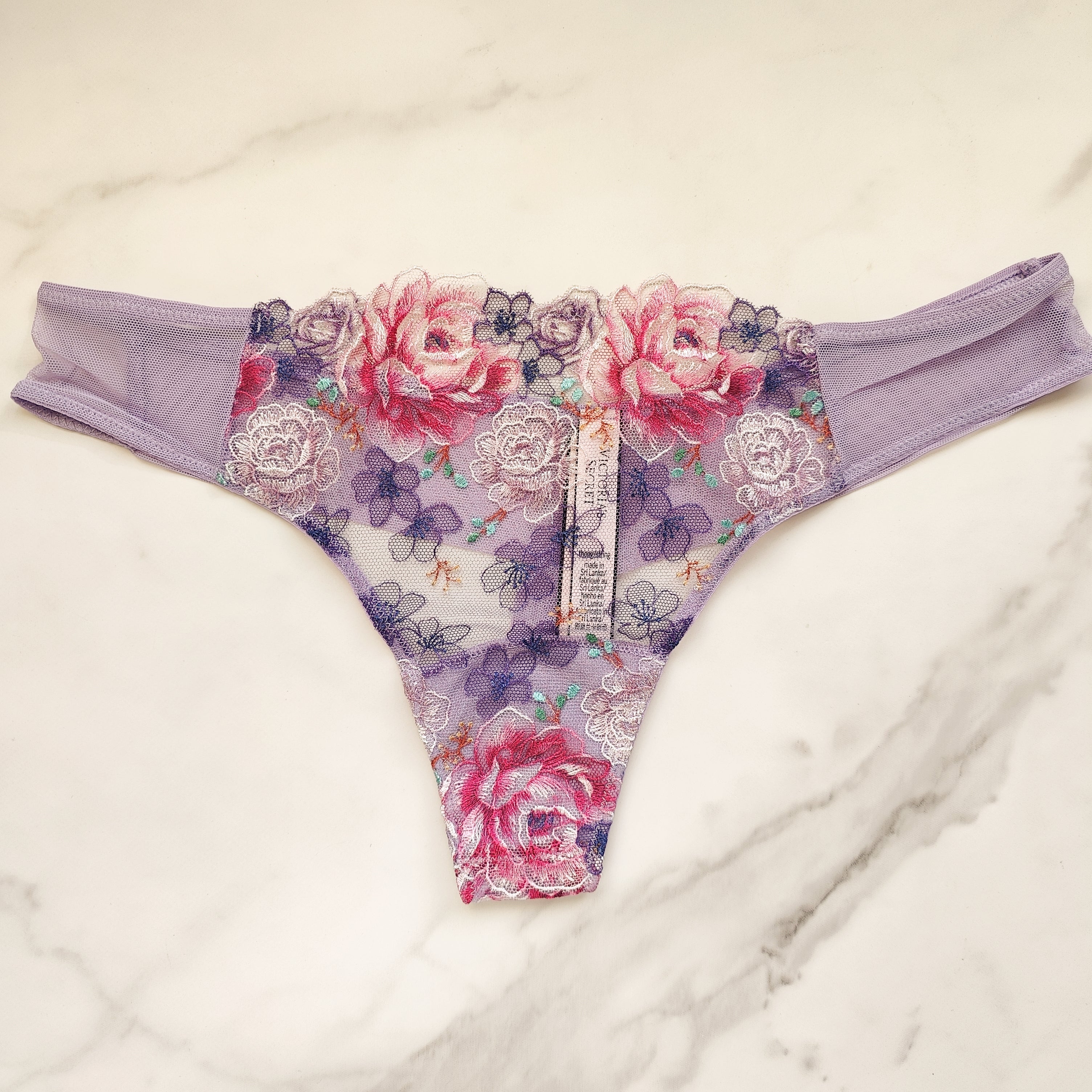 Dream Angels Floral Embroidery Thong Panty