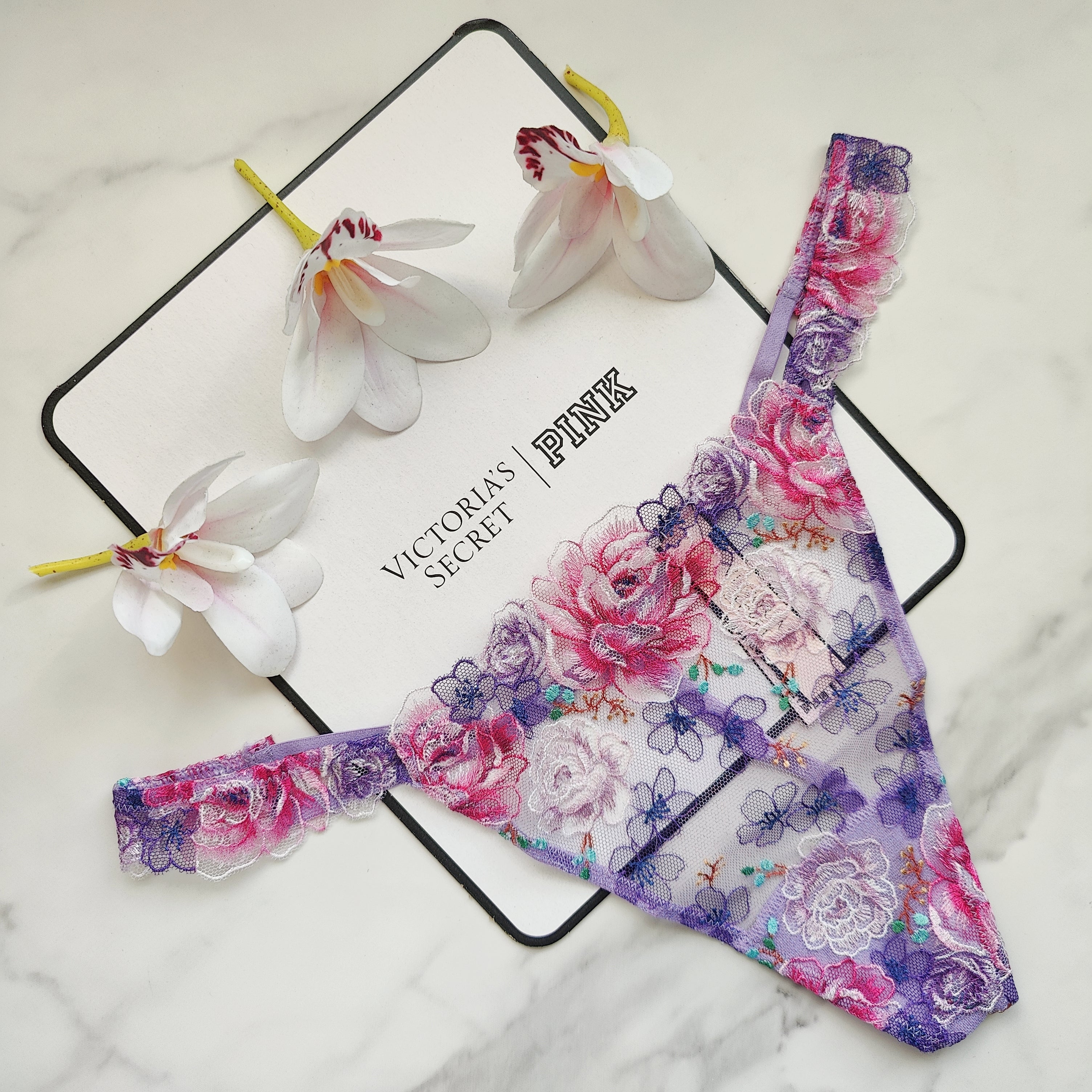 Dream Angels Floral Embroidery V-String Panty