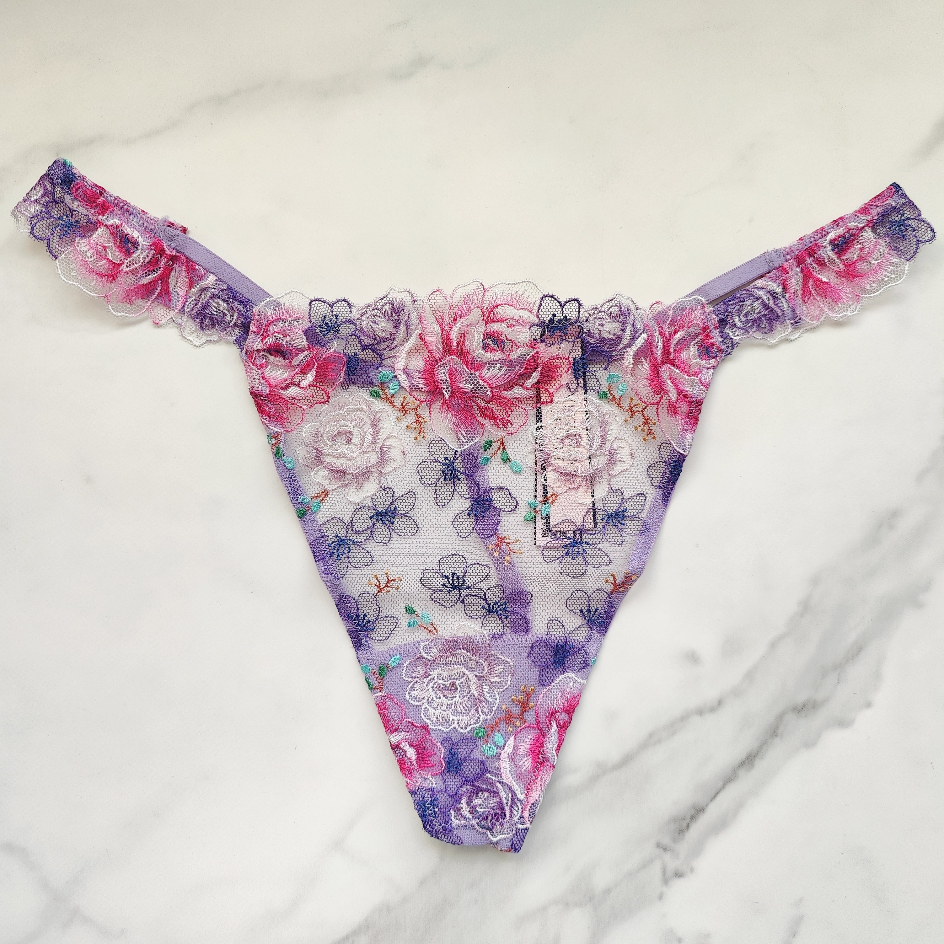 Dream Angels Floral Embroidery V-String Panty