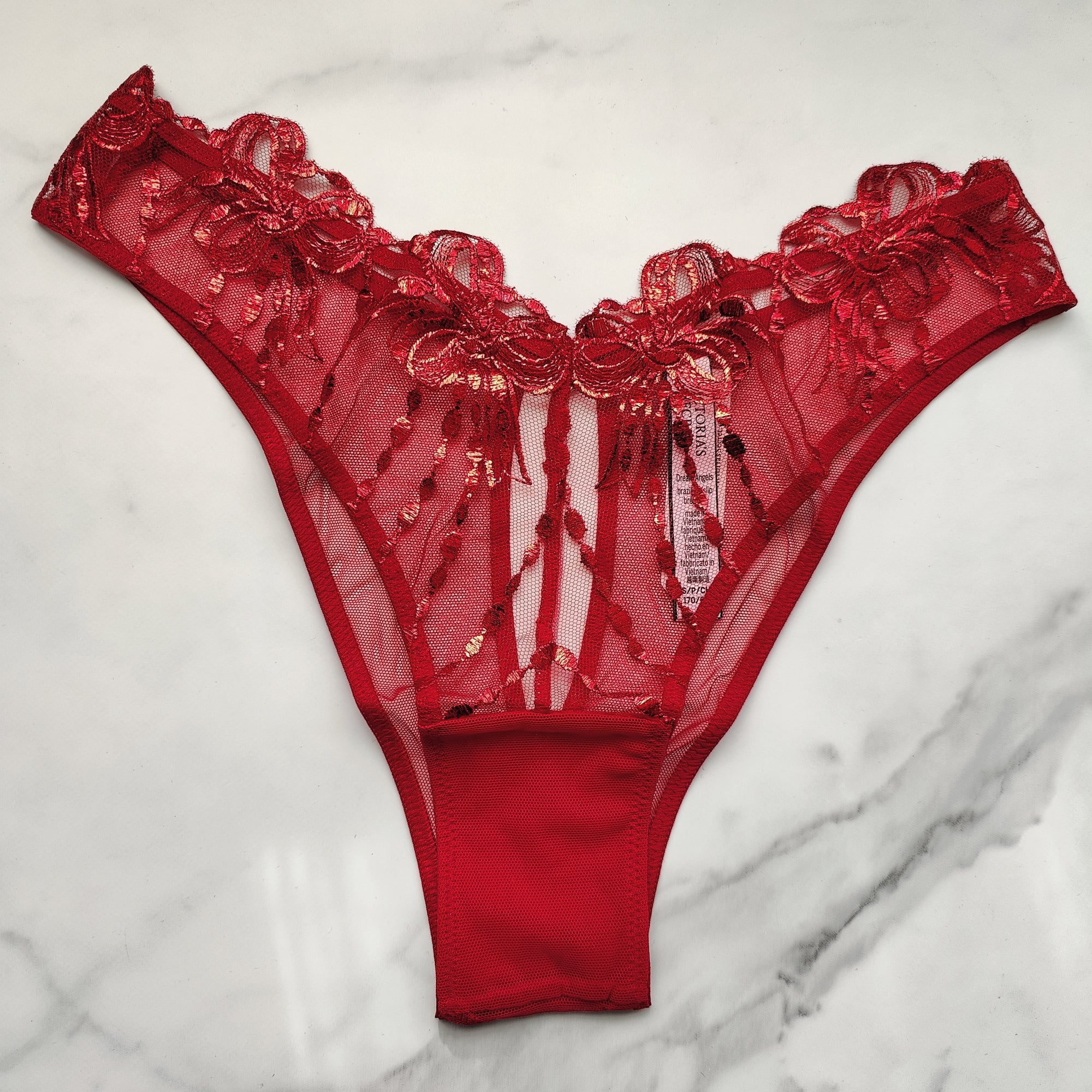 Dream Angels Bow Embroidery Brazilian Panty