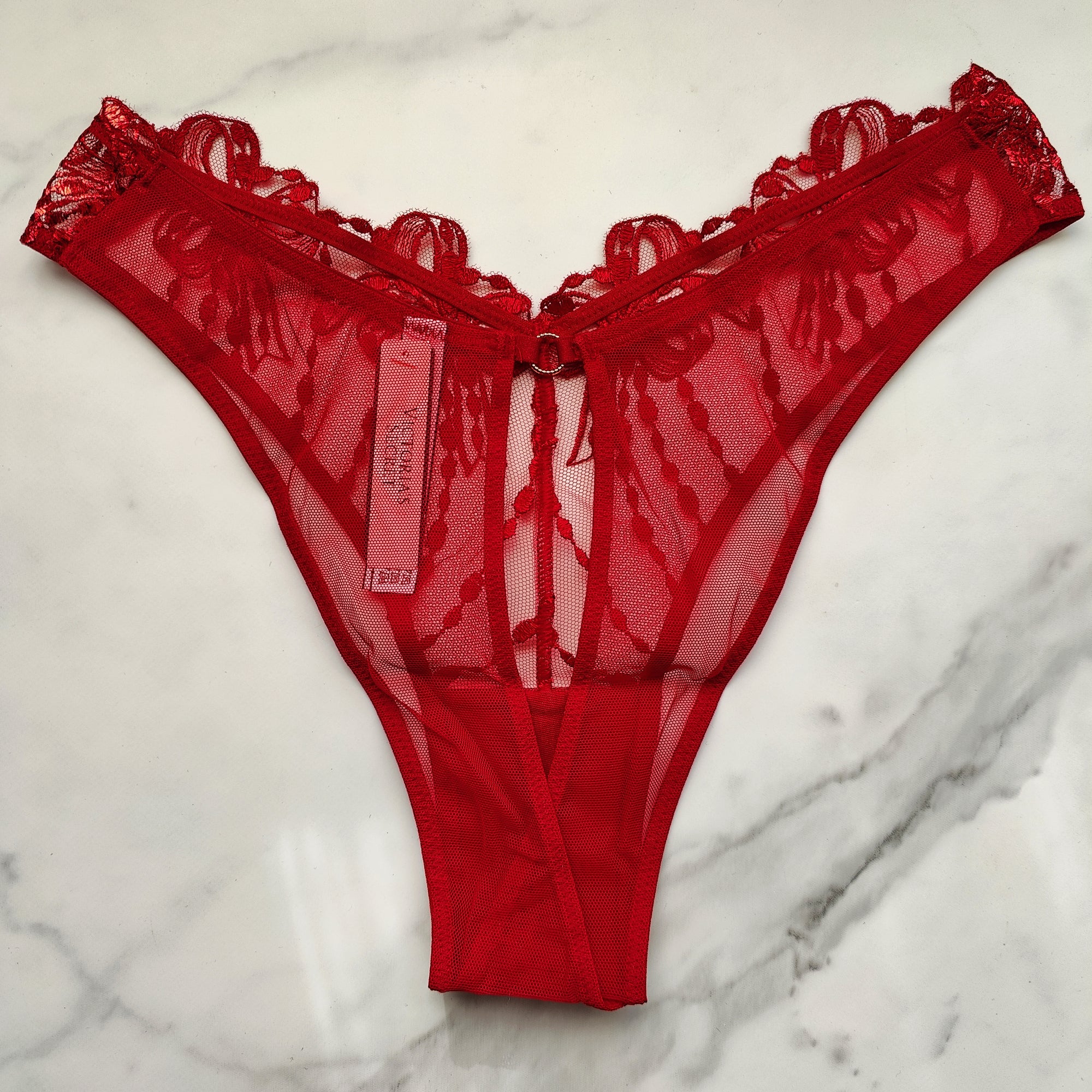 Dream Angels Bow Embroidery Brazilian Panty