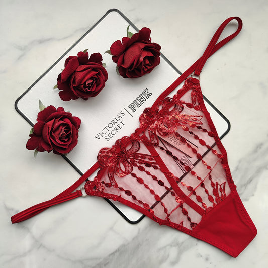 Dream Angels Bow Embroidery V-String Panty