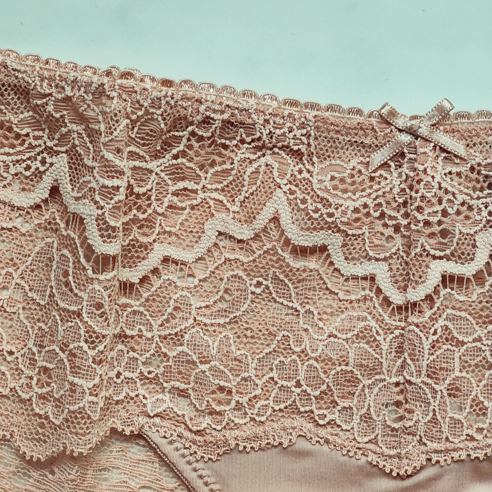 Dream Angels Smooth with Lace Detail Floral Hipster Thong Panty