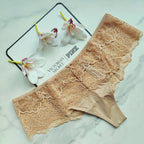 Dream Angels Smooth with Lace Detail Floral Hipster Thong Panty