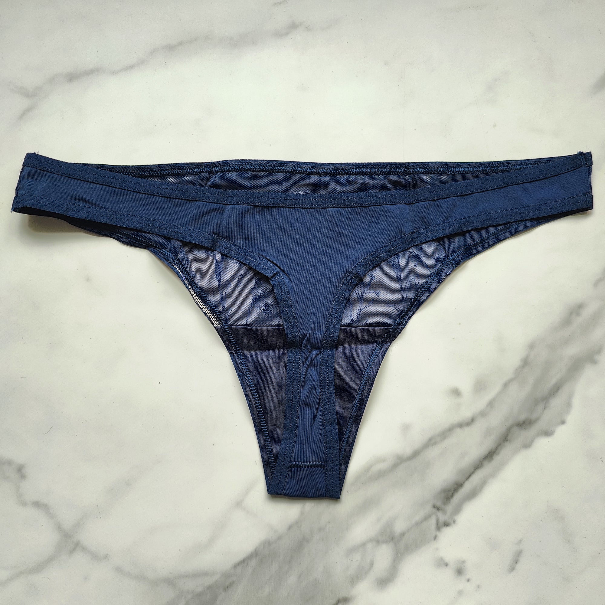 Wildflower Embroidered Thong Panty