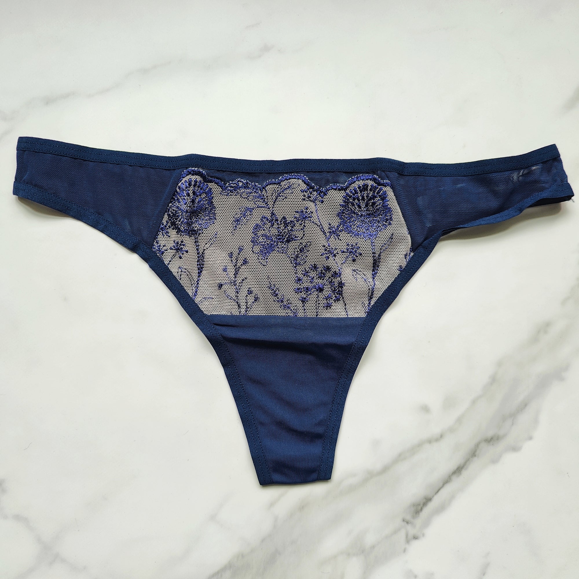Wildflower Embroidered Thong Panty