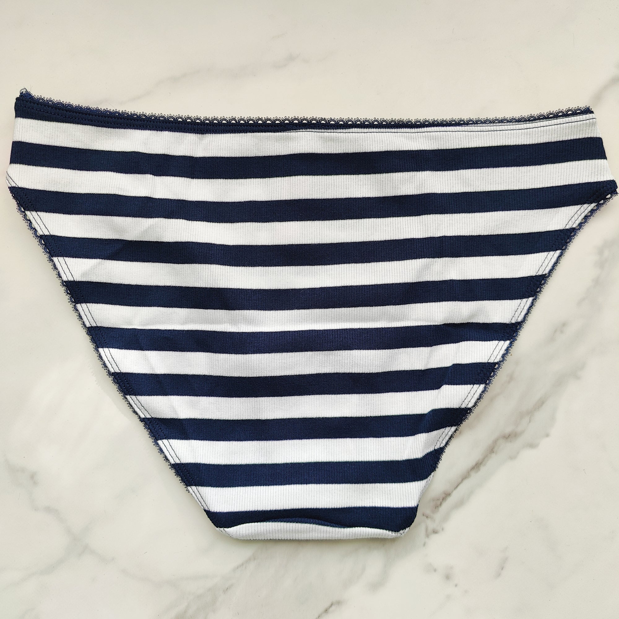 Ribbed Cotton Bikini Panty