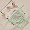 Dream Angels Lace-Trim Smooth Shimmer String Bikini Panty