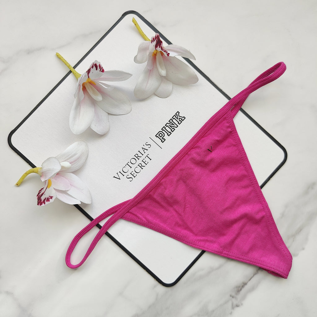 Stretch Cotton V-String Panty