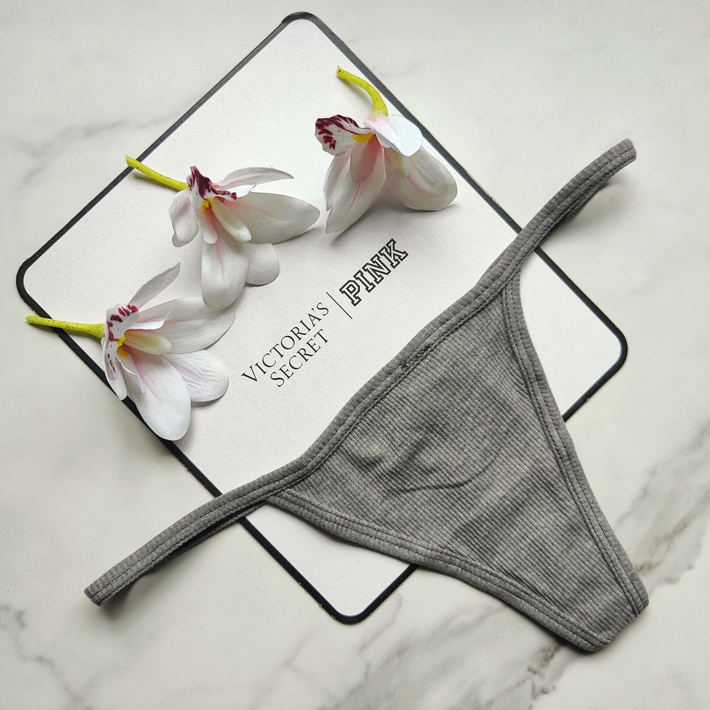 Rib Cotton V-String Panty