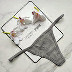 Rib Cotton V-String Panty