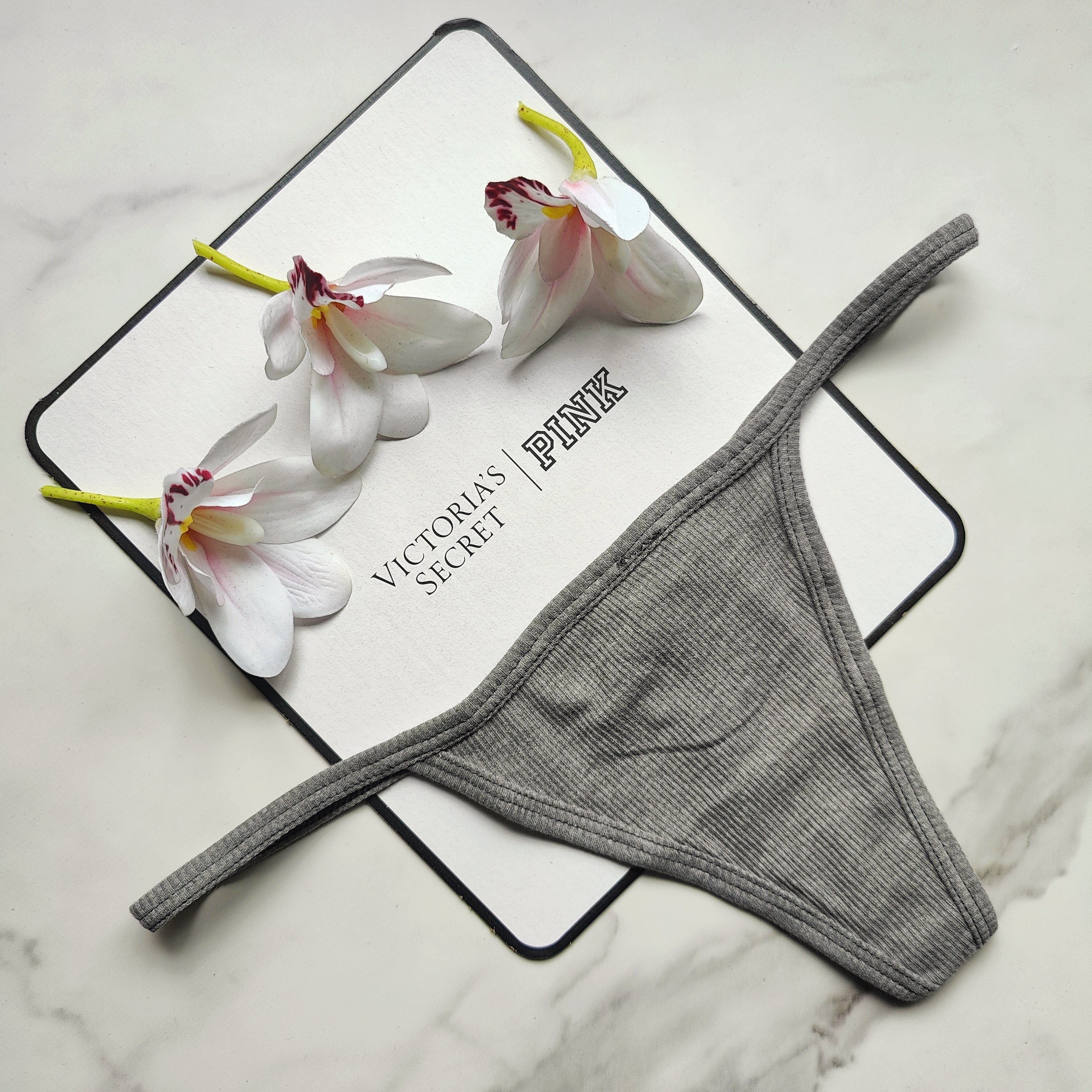 Rib Cotton V-String Panty