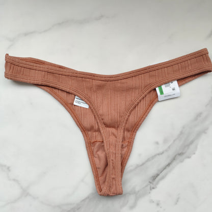 Women's Ribbed Thong Panty