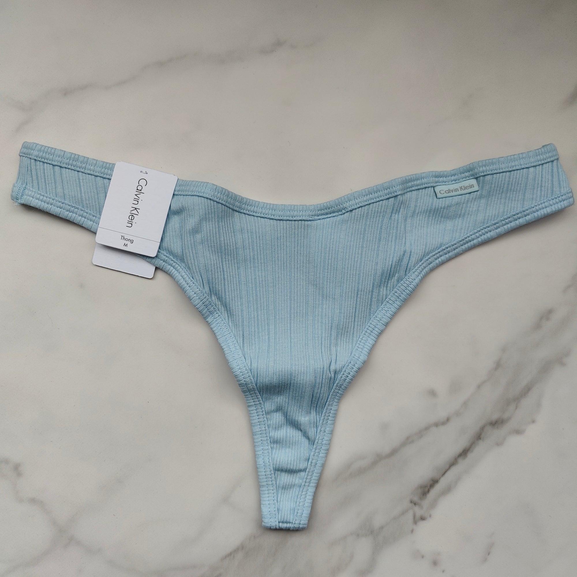 Ribbed Thong Panty