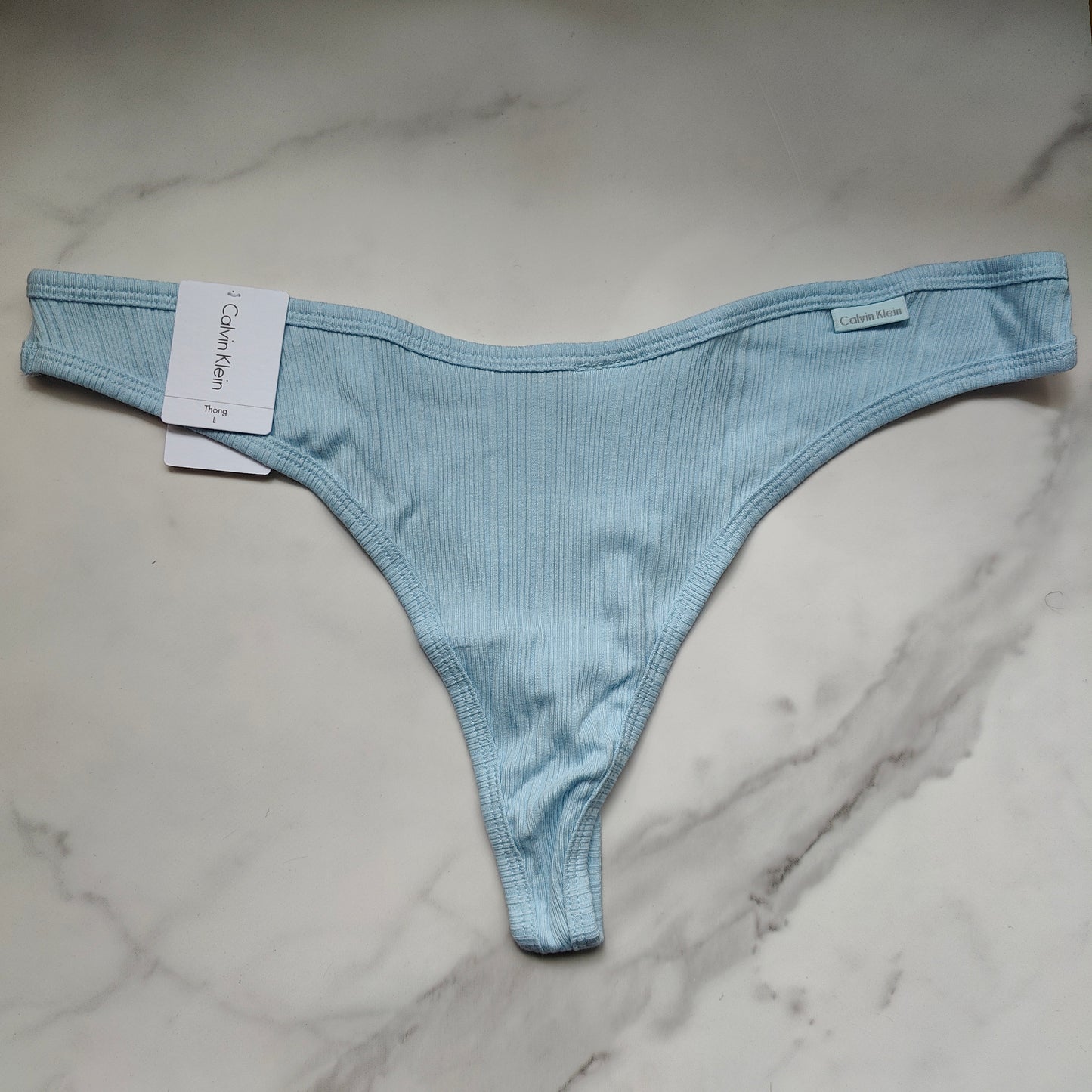 Women's Ribbed Thong Panty