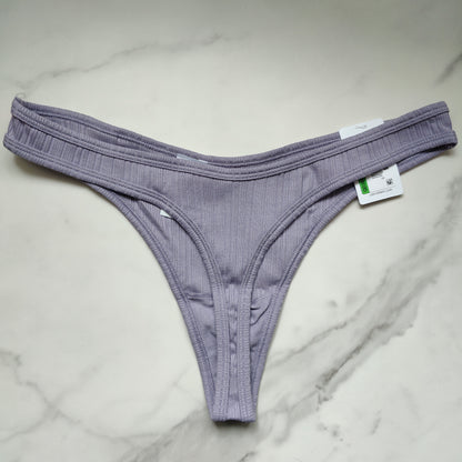 Women's Ribbed Thong Panty