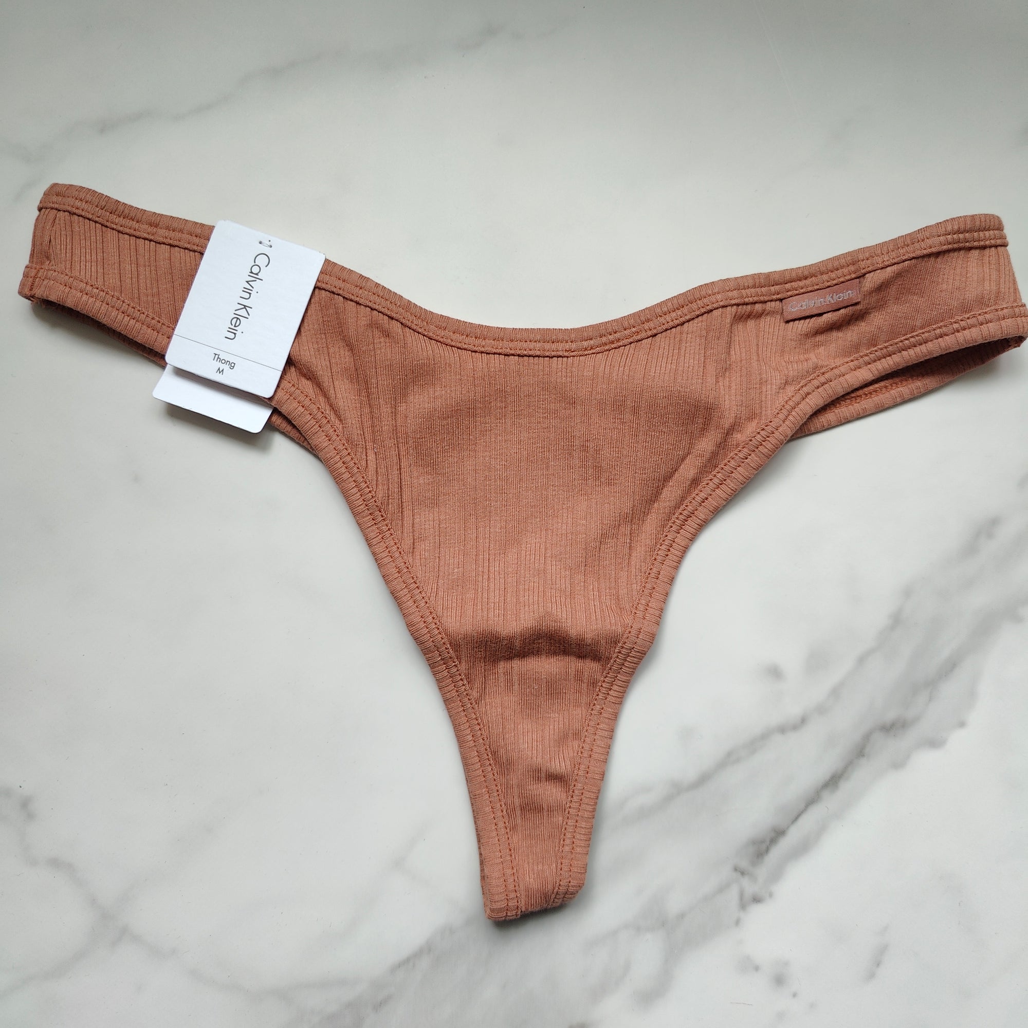 Ribbed Thong Panty