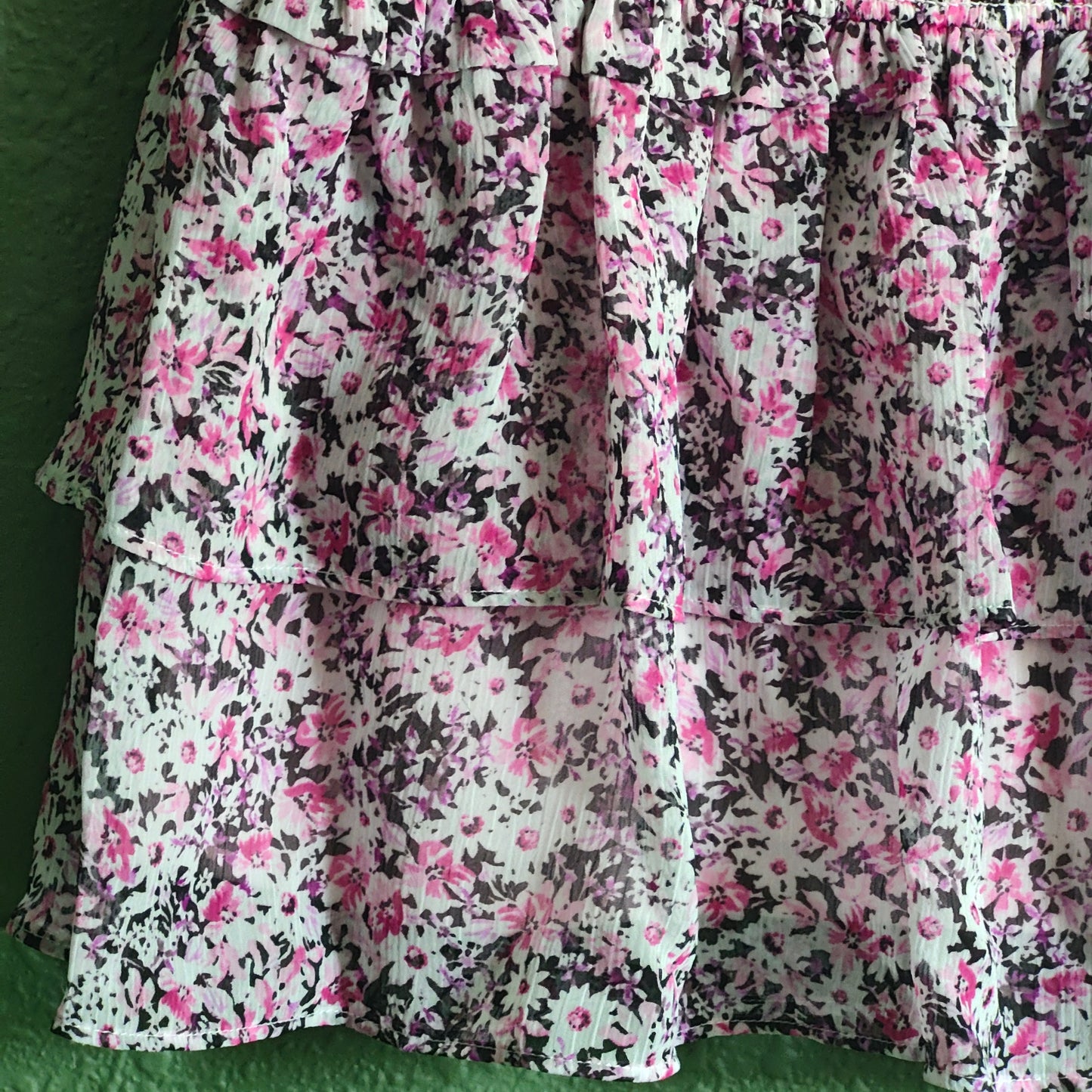 Women's Printed Ruffle Tiered Skirt