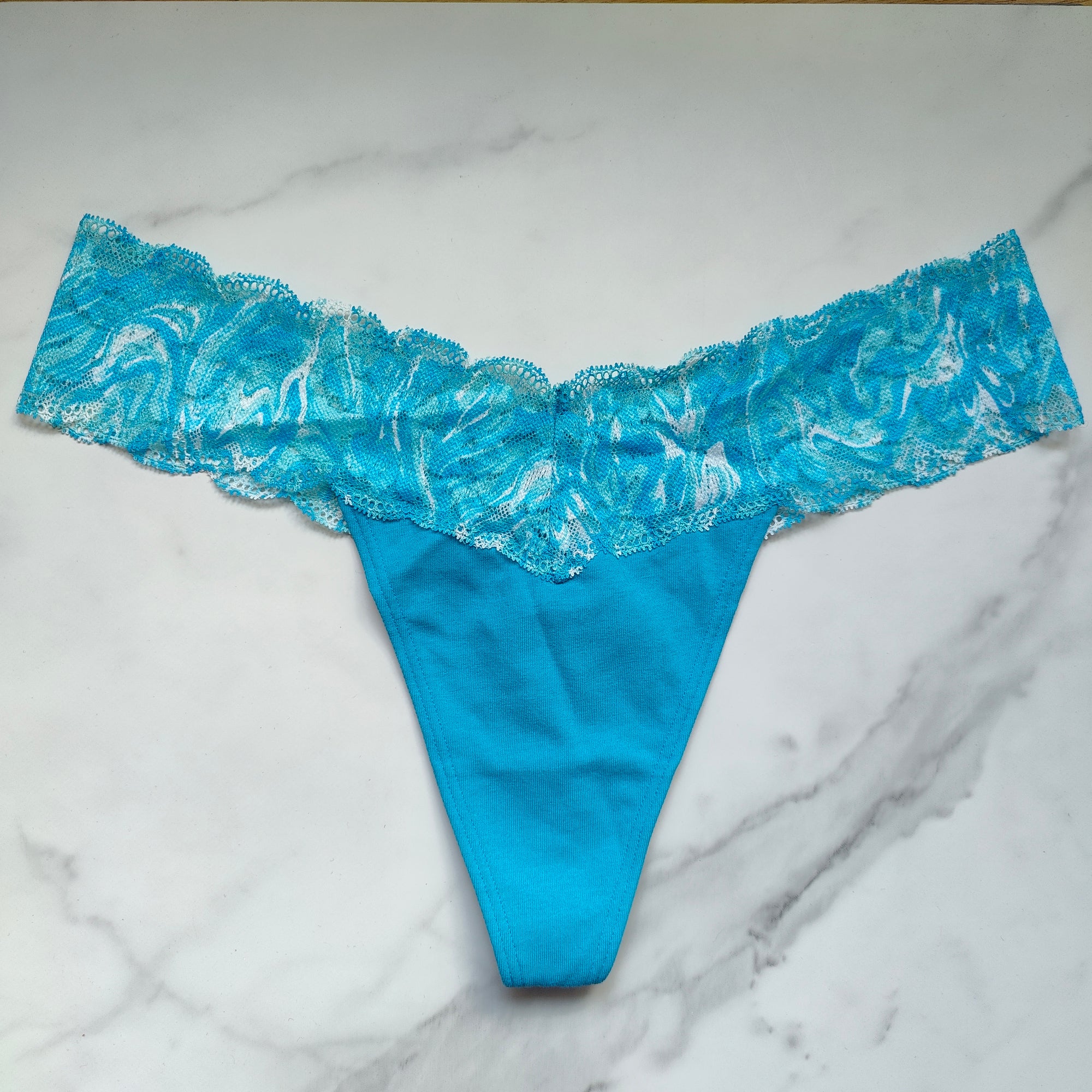 Everyday Lace Trim Thong Panty