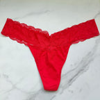 Everyday Lace Trim Thong Panty
