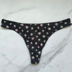 Pointelle Seamless Thong Panty