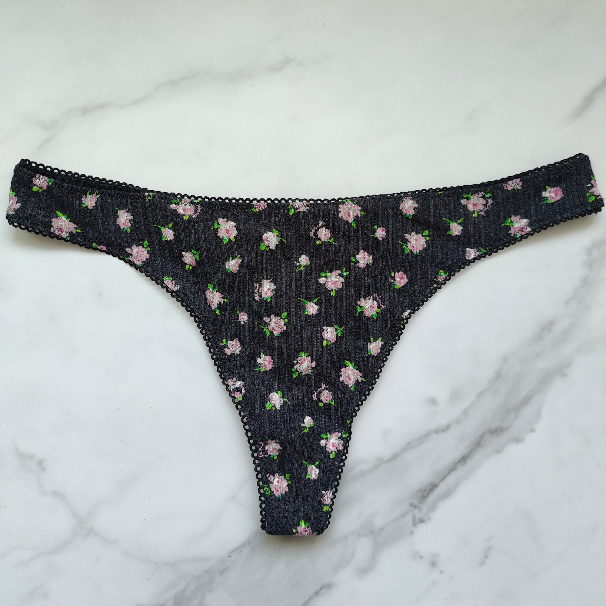 Pointelle Seamless Thong Panty