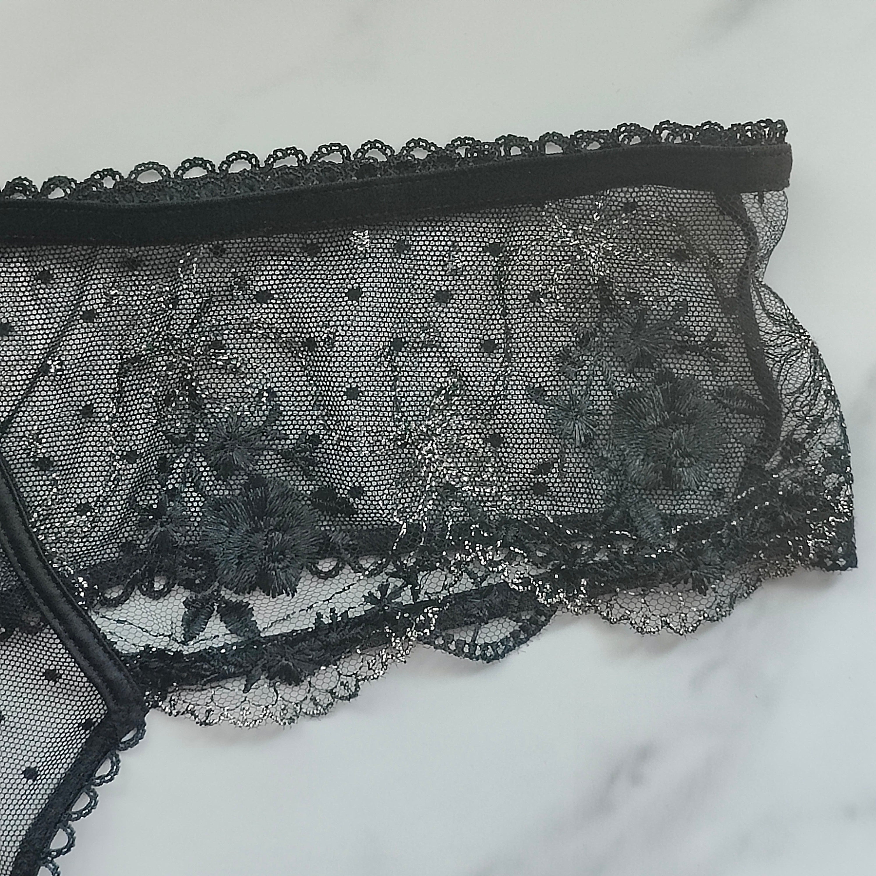 Very Sexy Rose and Bows Thong Panty