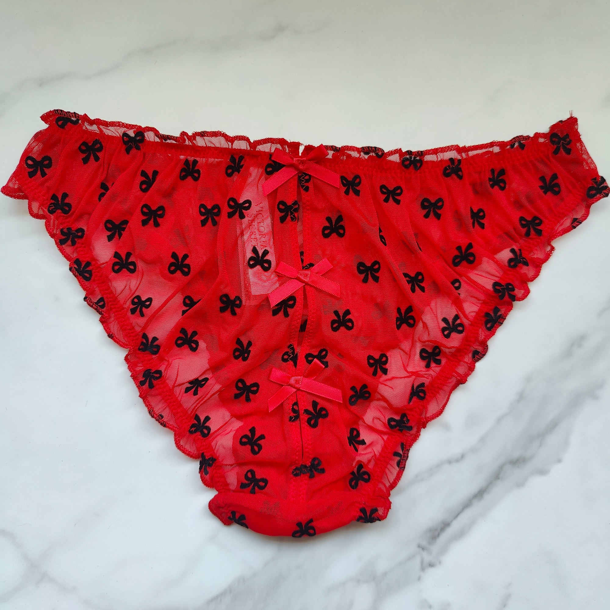 Dream Angels Ruffle Mesh Cheekini Panty