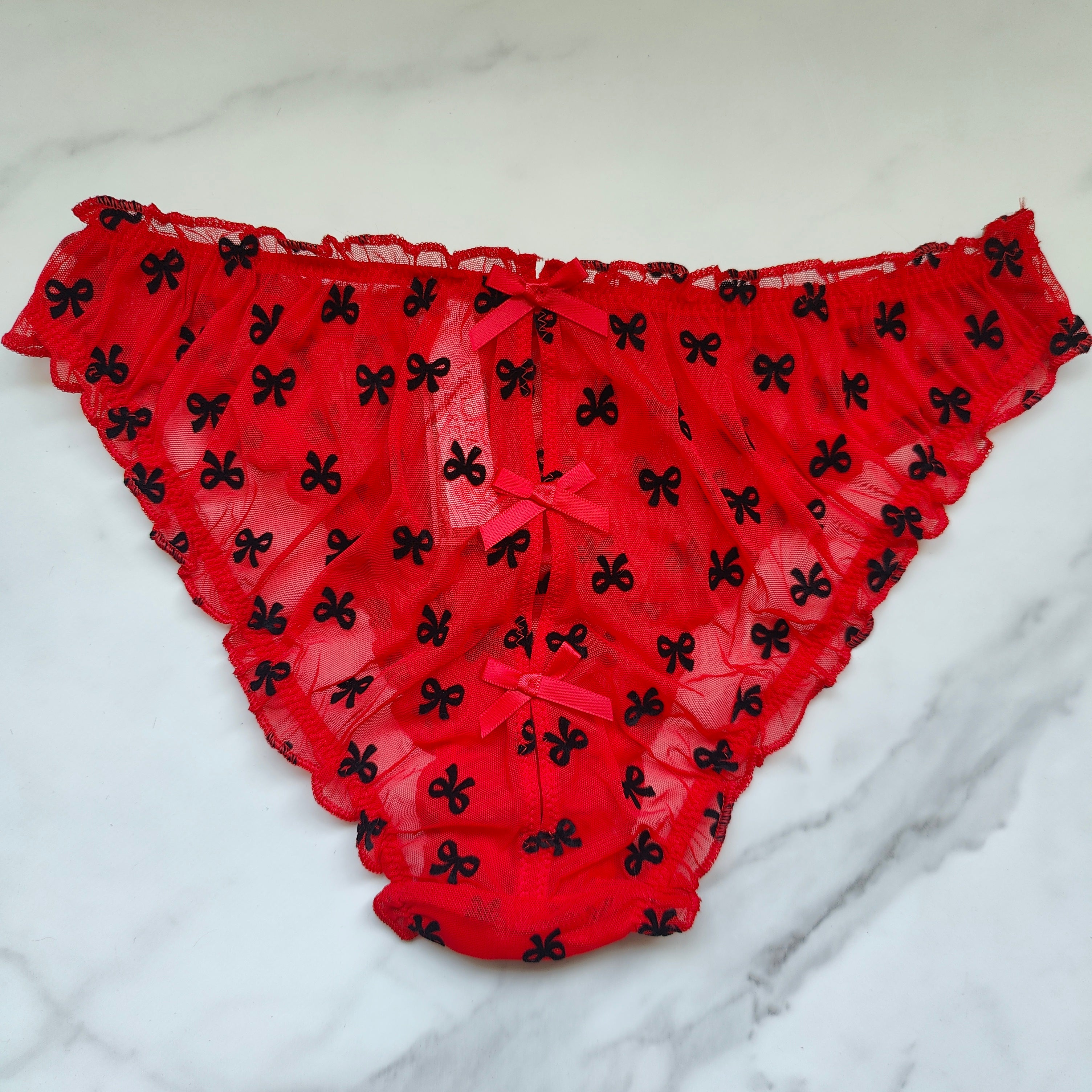 Dream Angels Ruffle Mesh Cheekini Panty