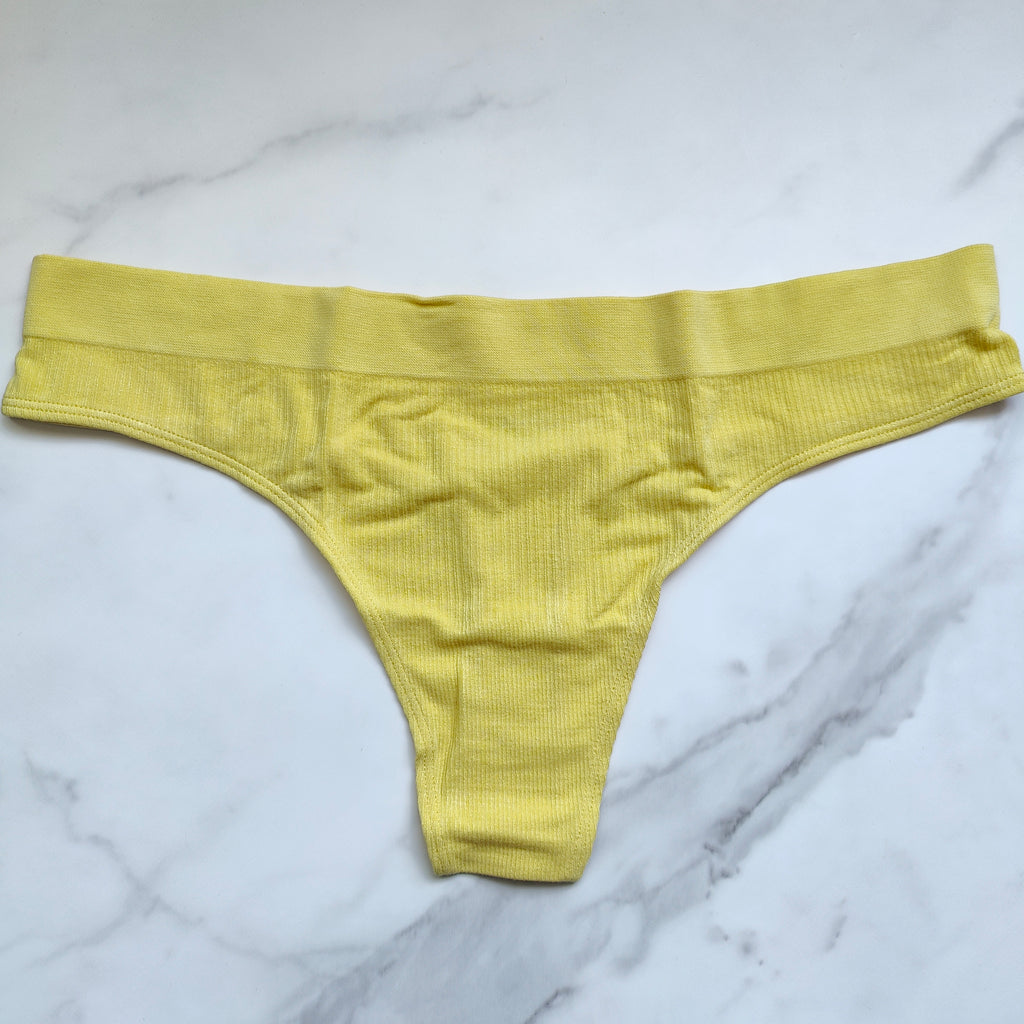 Seamless Aloe Ribbed Thong Panty