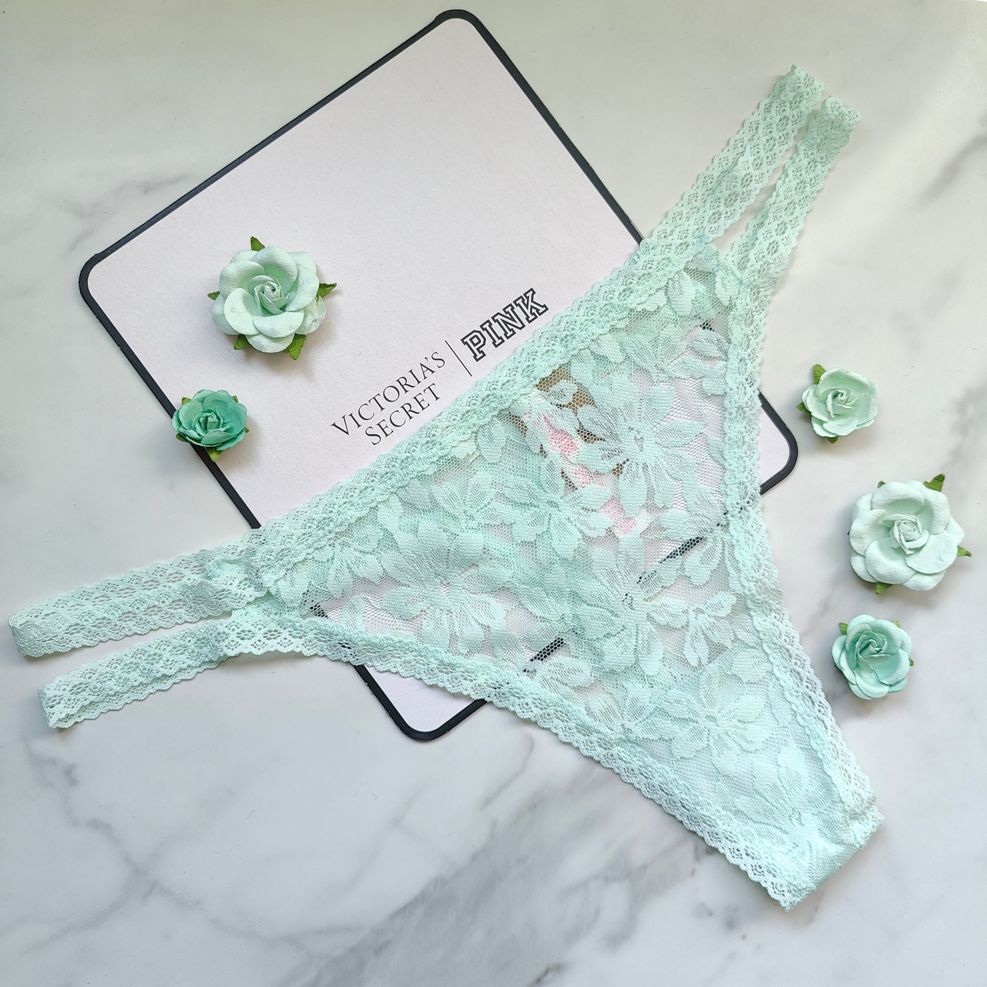 Classic Lace Strappy Thong Panty