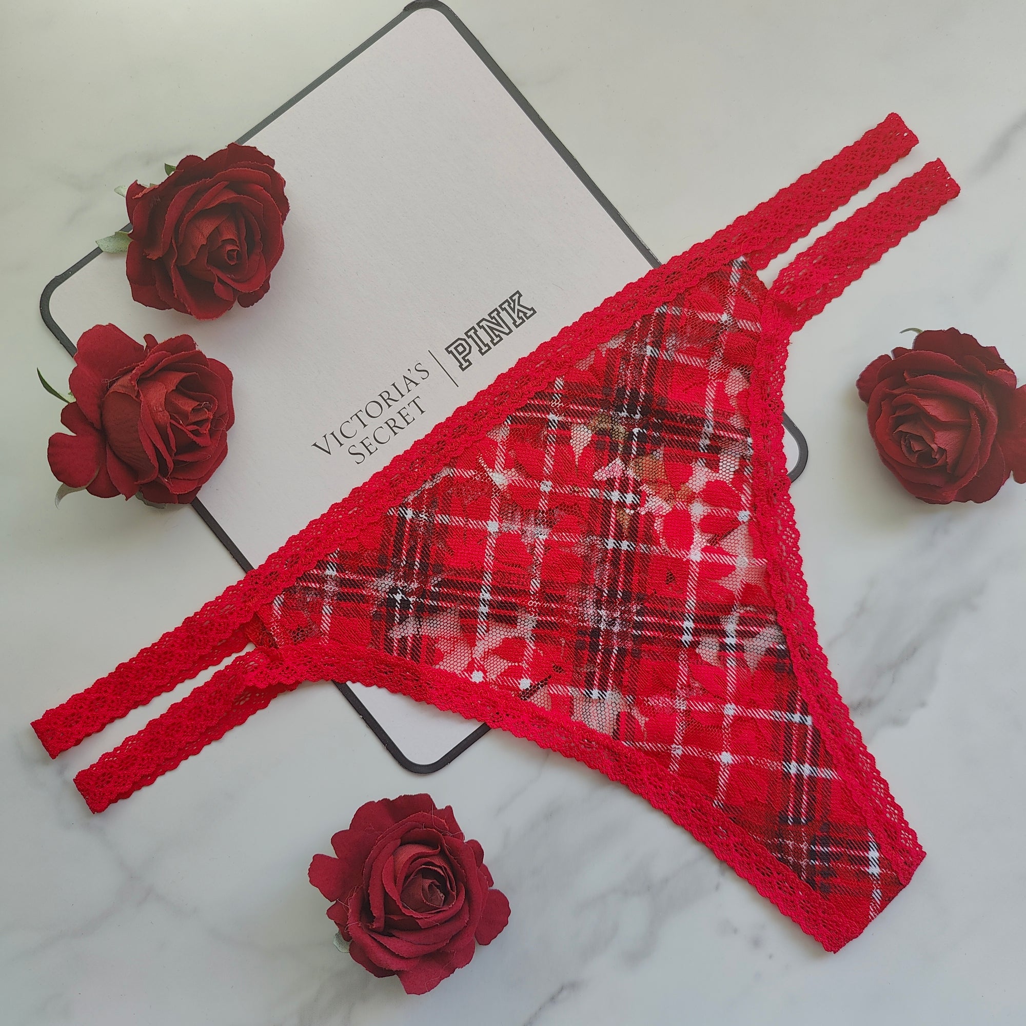 Classic Lace Strappy Thong Panty