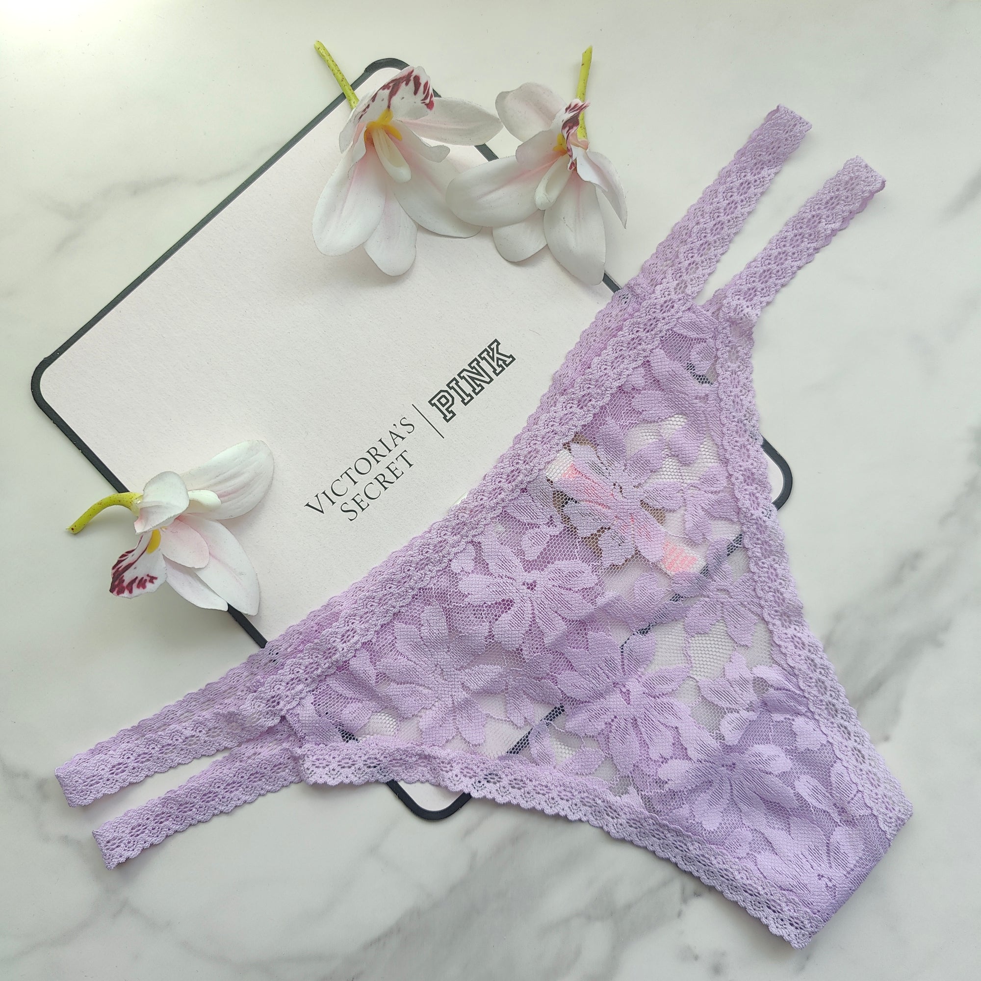 Classic Lace Strappy Thong Panty