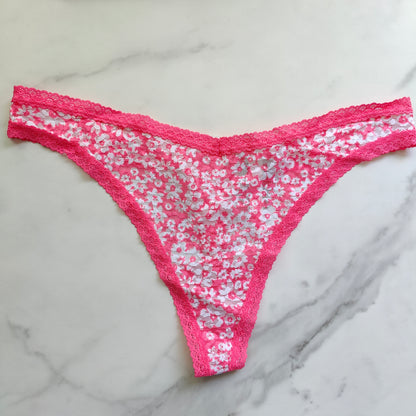 V-Cut Front Wear Everywhere Lace Thong Panty