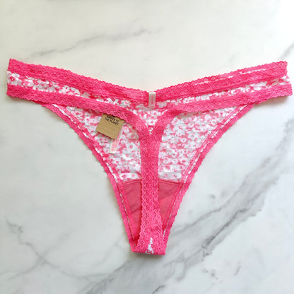 V-Cut Front Wear Everywhere Lace Thong Panty