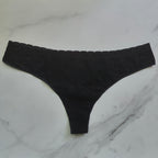 Pointelle Seamless Thong Panty