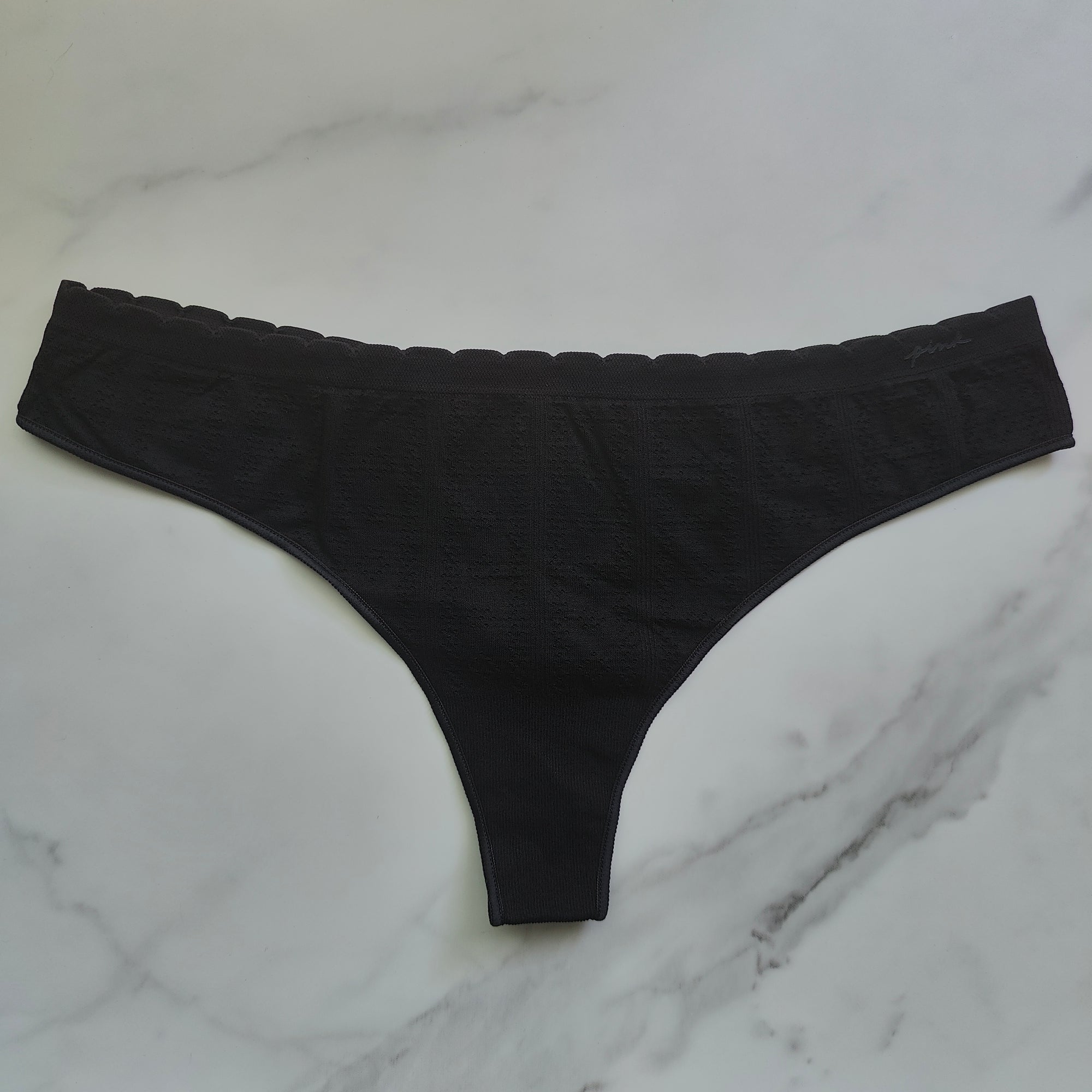Pointelle Seamless Thong Panty