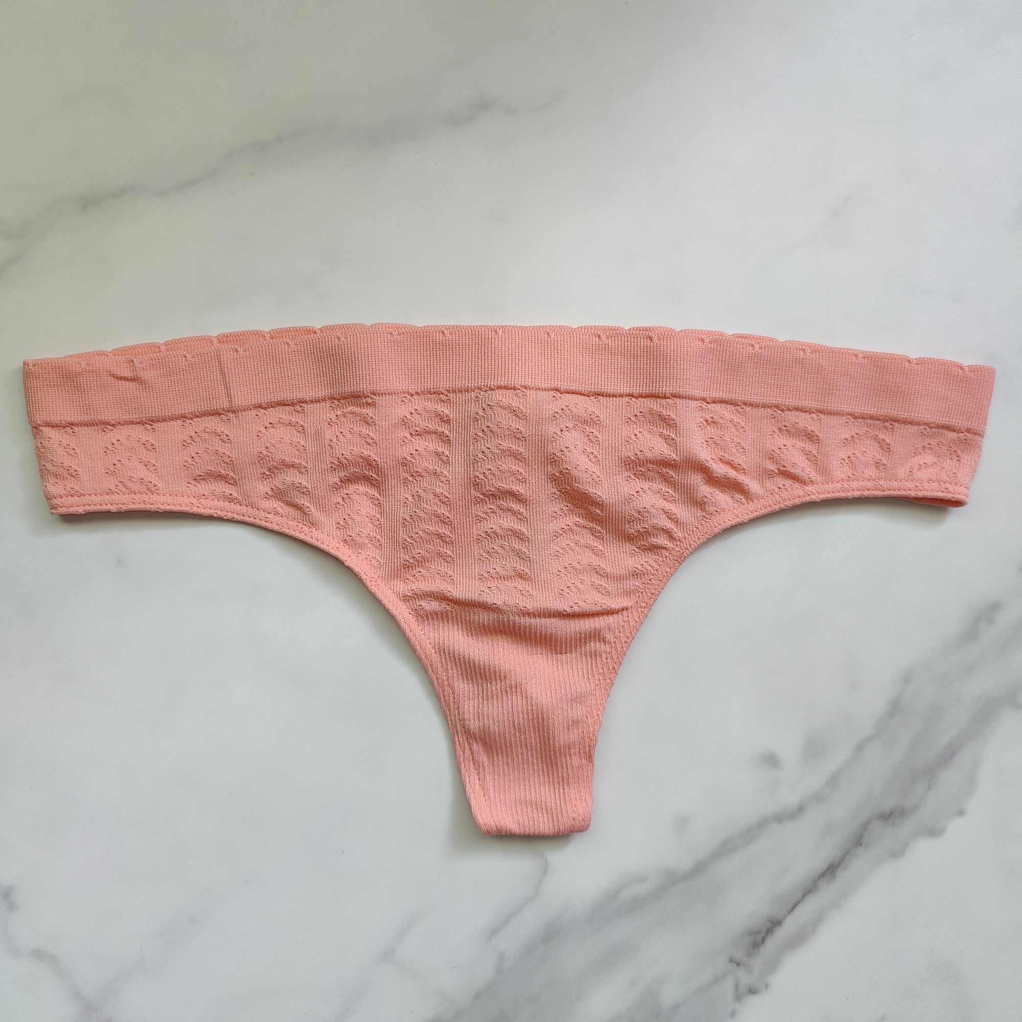 Seamless Textured Thong Panty