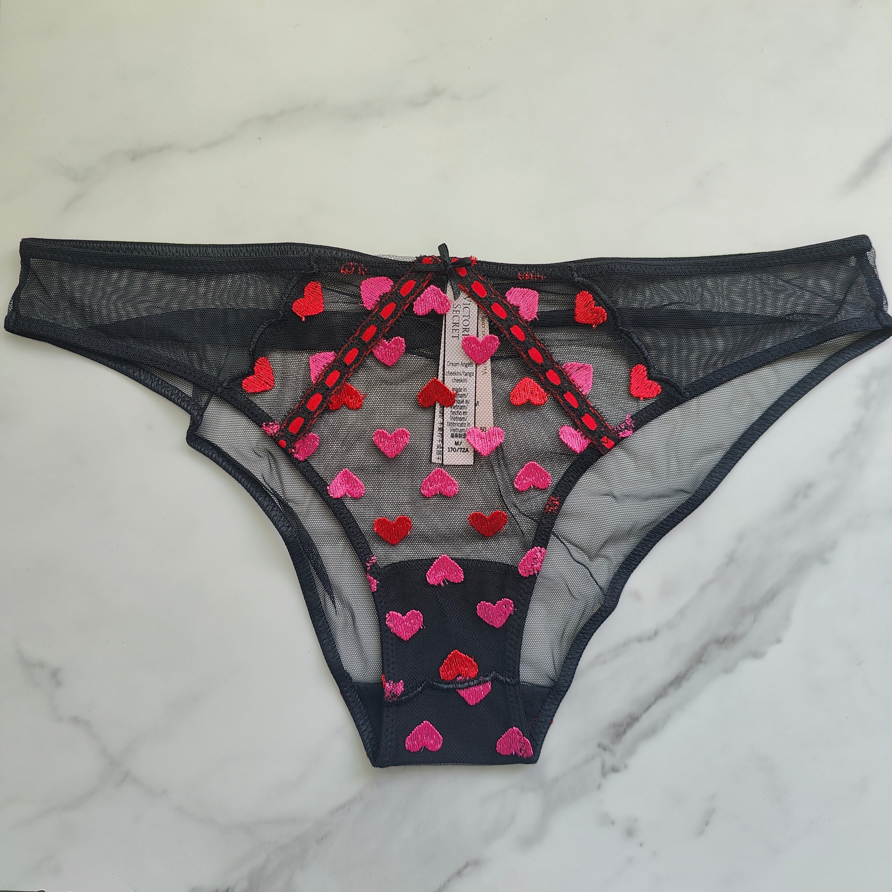 Dream Angels Heart Embroidery Cheekini Panty