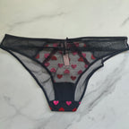 Dream Angels Heart Embroidery Cheekini Panty